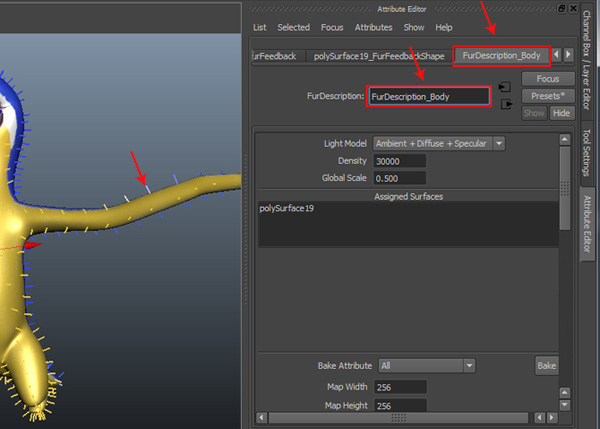Setting Fur Attributes