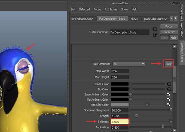 Bake Texture in Maya