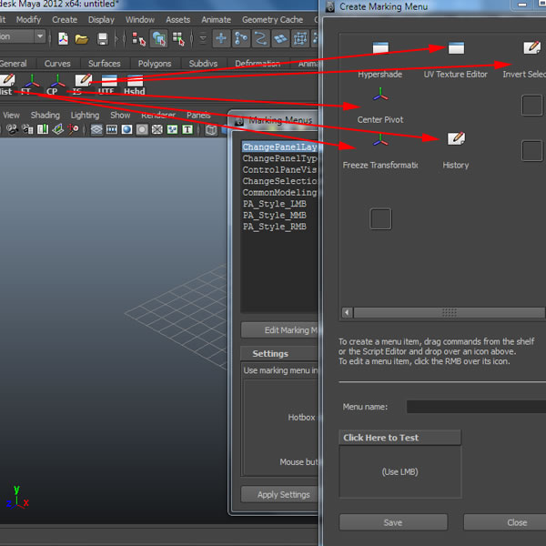 Tutorial quick tip Creating Custom Marking Menus in Maya