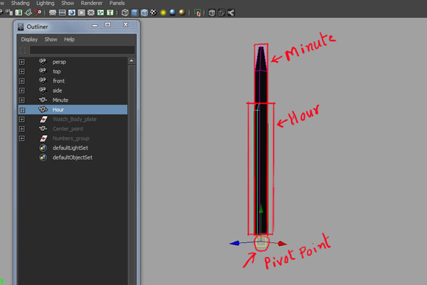 Tutorial Creating A Simple Animated Clock In Maya Using Expressions