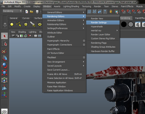 Maya Tutorial Creating A Futuristic Weapon Lighting And Compositing