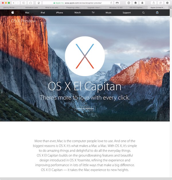 OS X El Capitan