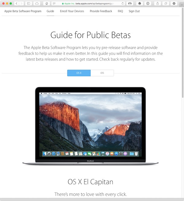 Its now easy for anyone with an Apple ID to take part in Apples public betas