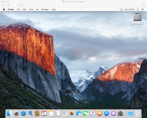 Configuring OS X 1011 in the Virtual Machine 