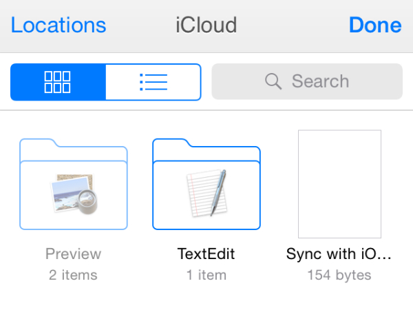 Save or share iCloud Drive files