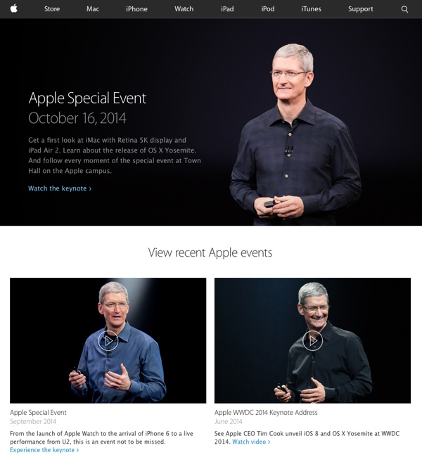 Catch up with historic Apple events at httpwwwapplecomapple-events