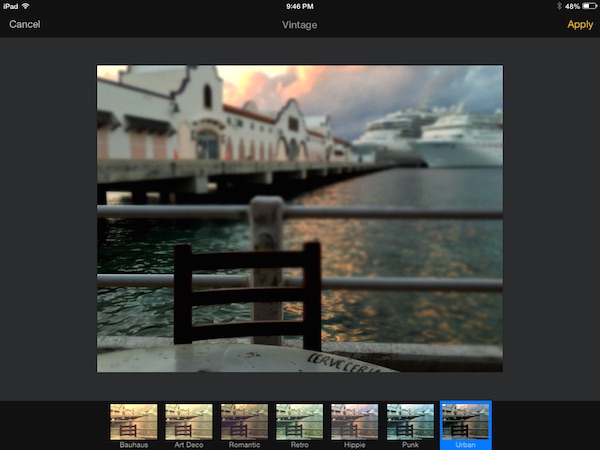 Adding color effects in Pixelmator for iPad