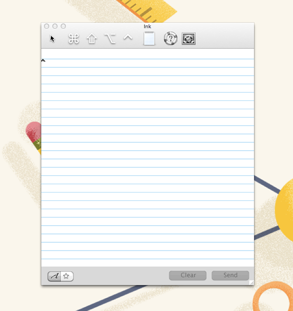 Ink Note Pad on Mac OS X