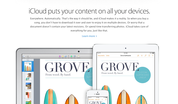 In the Apple ecosystem, iCloud is important to the document model.