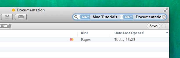 In Finder, you can build search criteria featuring multiple tags.