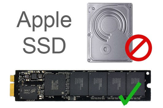 Apple uses a proprietary chip-style SSD in its laptops, not the common 2.5" SATA SSD so the Secure-Erase command is not a feasible option.