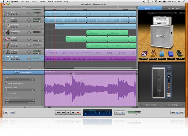 GarageBand is a great app for those wanting to learn how to make music on the Mac