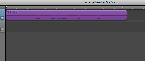 GarageBand provides a waveform view and you can make a number of edits including cutting out sections if necessary 