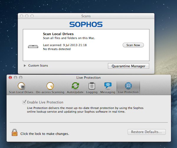 Sophos is far more extensive, but more expensive at the same time.