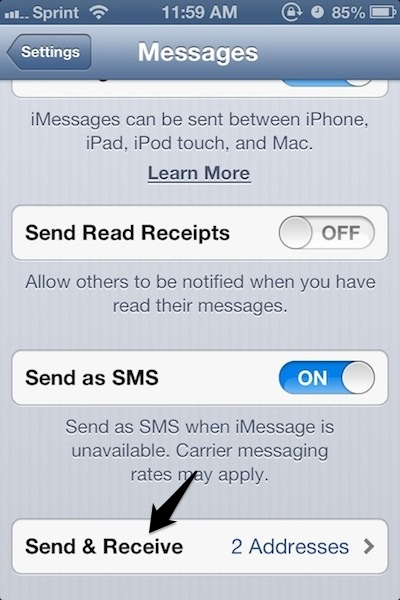 Designate how you'd like to send and receive messages.