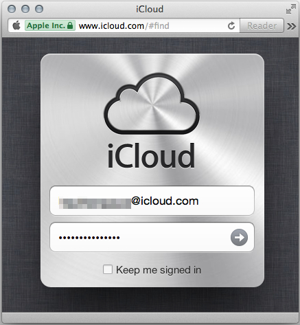 iCloud and Find My Mac's tracking service are available in your web browser.