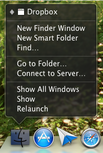 Relaunching Finder