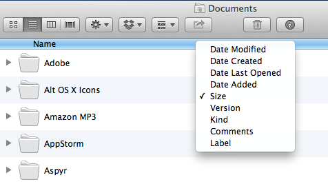 Choose which categories you want Finder to display.