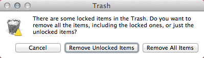 I've got locked Trash files, but I don't know which they are.