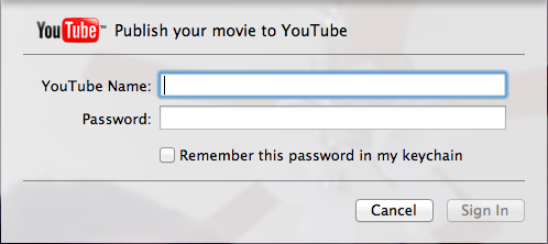 Sharing a video to YouTube may be faster here than in the browser.