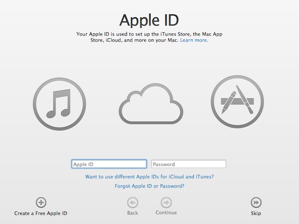 Creating an Apple ID on your Mac