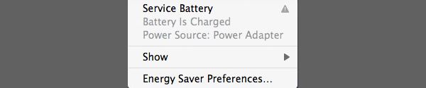 Service Battery will require you to arrange for your battery to be checked by Apple