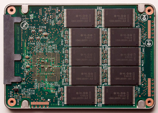 The inside of a Solid State Drive