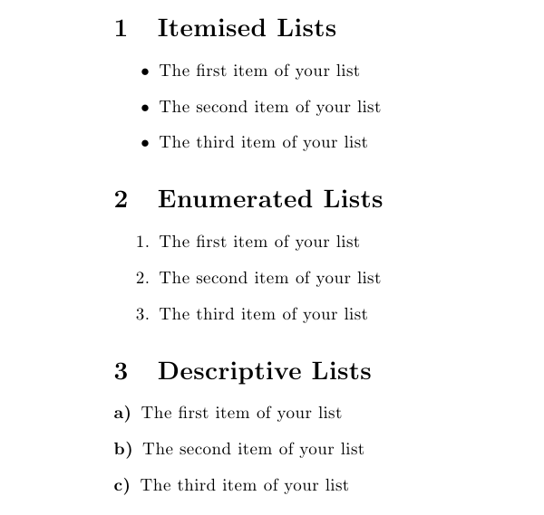 TeX Lists