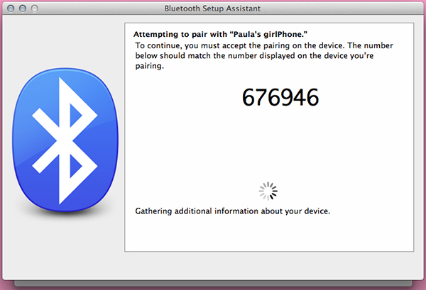 Make sure the six-digit number checks out on your phone and your Mac and confirm on your phone.