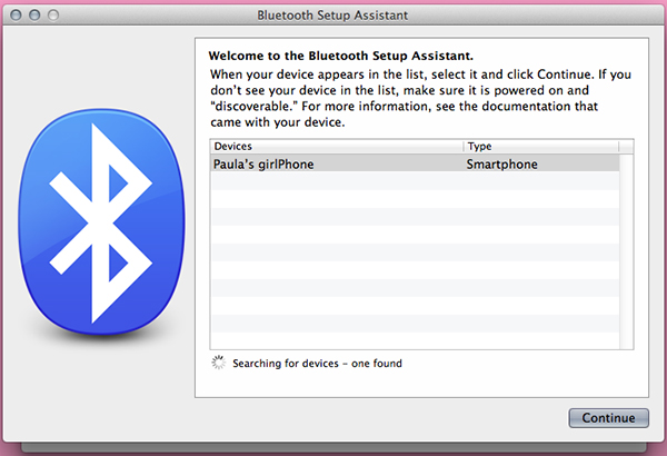 Find your device in your Bluetooth Preferences and add it to your remembered devices.