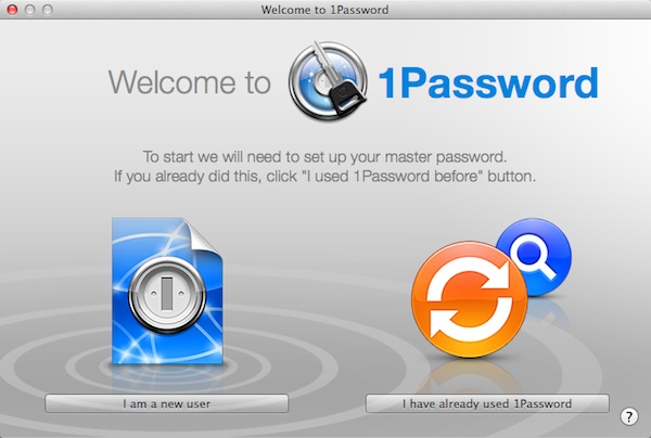 Setting up 1Password