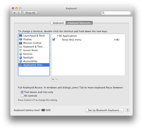 Setting Up a Keyboard Shortcut to the Library Folder