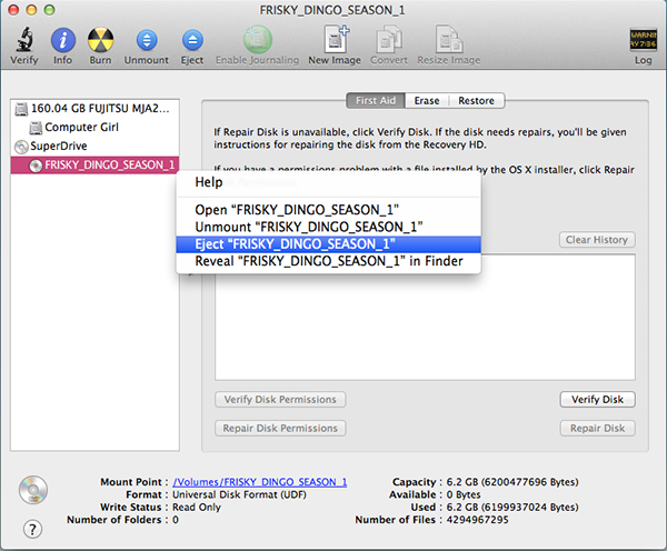 You can also eject using OS X's Disk Utility.