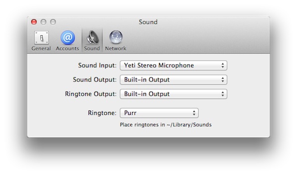 Checking the Sound Preferences in Telephone App