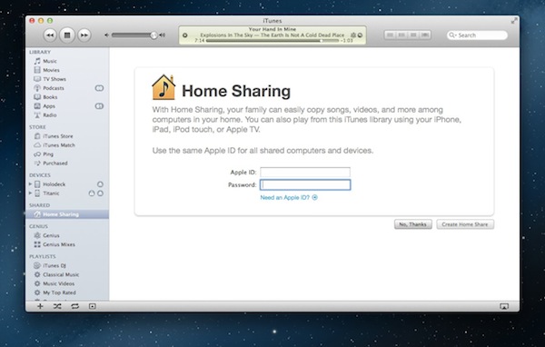 iTunesHomeSharing