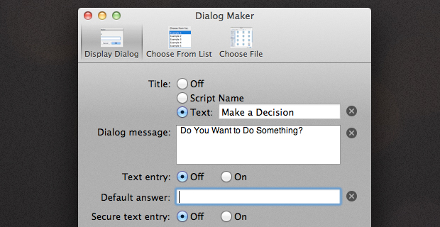 Dialog Maker