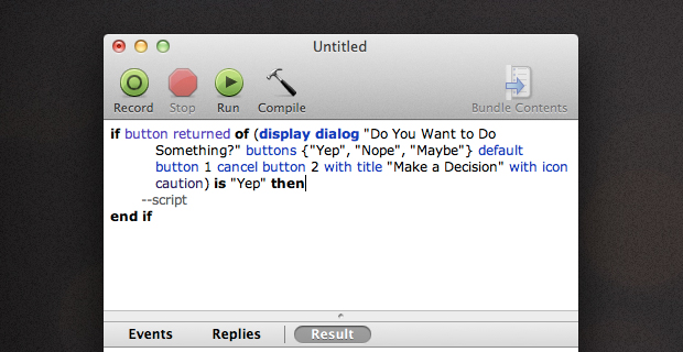 Inserting the Dialog