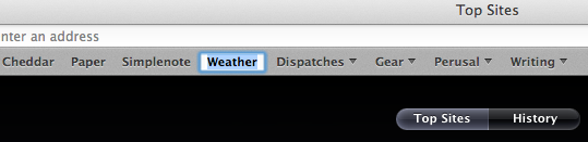 Just click and hold to rename something in Safari.