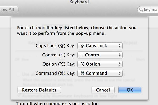 system preferences