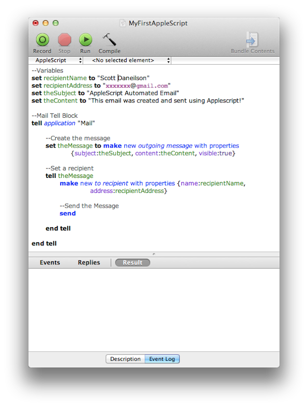 AppleScript Editor