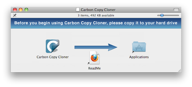 Installing Carbon Copy Cloner