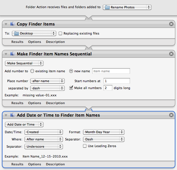 Photo Rename Workflow