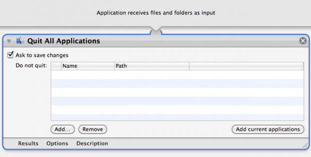 Quit All Applications Workflow