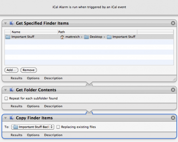 Automatic Backup Workflow