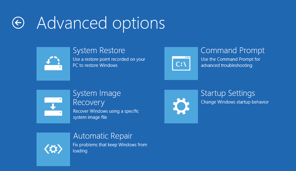 Unmountable Boot Volume - Repair - Troubleshoot - Startup Settings -- Windows Wally