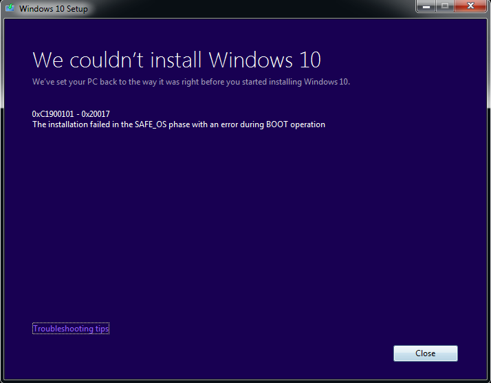 0xC1900101 - Cover - Windows update Error -- Windows Wally