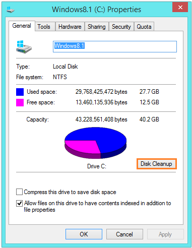 System_Thread_Exception_Not_Handled - My PC - C - Properties - Disk Cleanup -- SolvuSoft