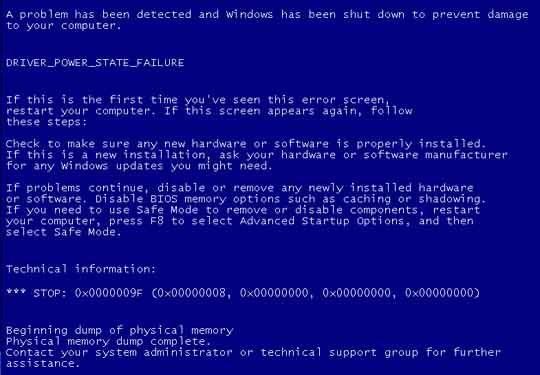 Driver_Power_State_Failure - Cover 2 - BSoD -- Windows Wally