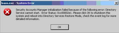 STATUS SAM INIT FAILURE - Cover - Error -- Windows Wally