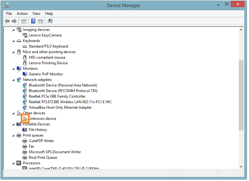 ATDISK DRIVER INTERNAL - Device Manager - Yellow Triangle -- Windows Wally